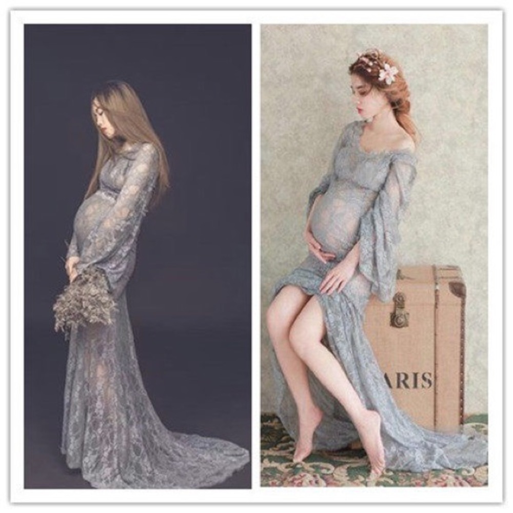 Pregnancy maxi dress for photo shootings